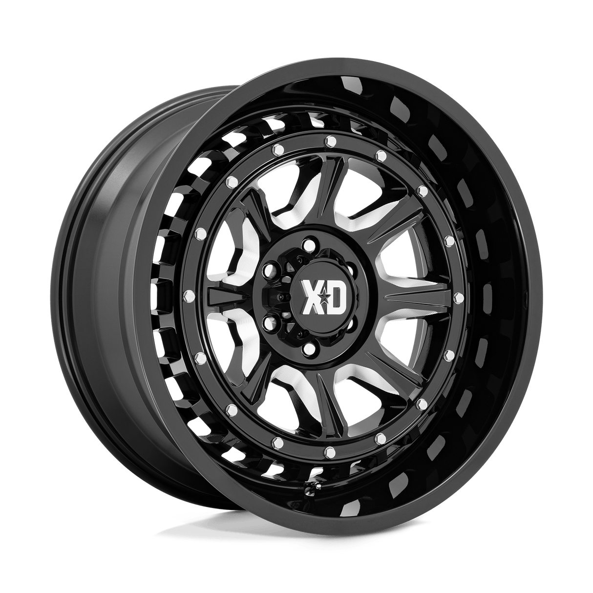20X10 XD XD866 OUTLANDER GLOSS BLACK MILLED 6X139.7