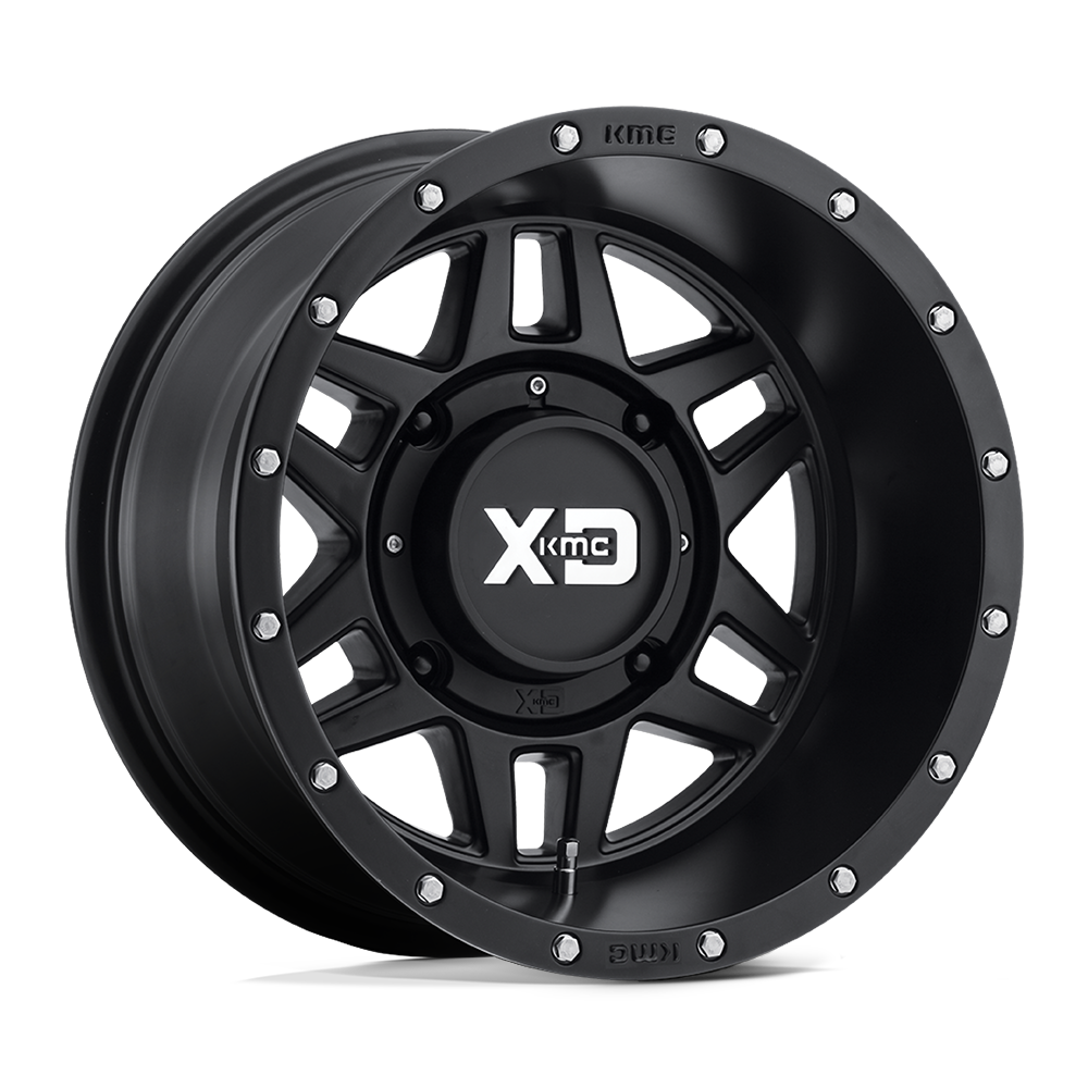 15X7 XD Powersports XS128 MACHETE SATIN BLACK 4X110