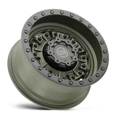 17" Black Rhino Hard Alloys ABRAMS OLIVE DRAB GREEN 6X139.7