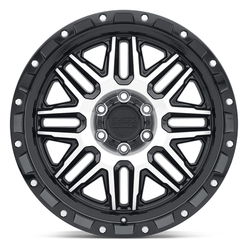 20" Black Rhino Hard Alloys ALAMO GLOSS BLACK W/ MACH FACE 5X127