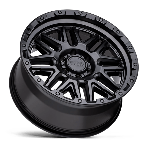 20" Black Rhino Hard Alloys ALAMO MATTE BLACK W/ BLACK BOLTS 6X139.7