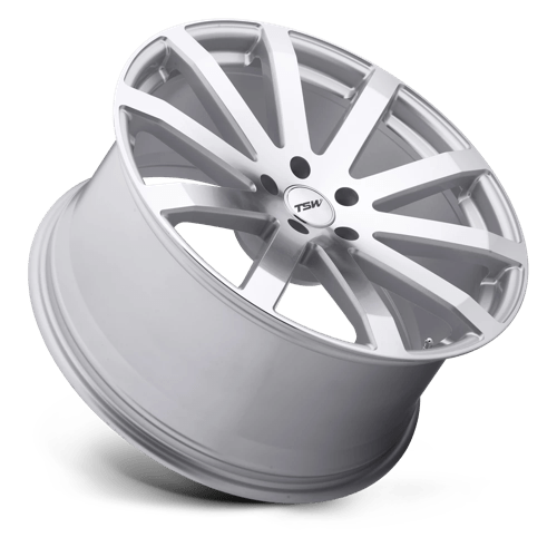 20X10 TSW BROOKLANDS SILVER W/ MIRROR CUT FACE 5X112