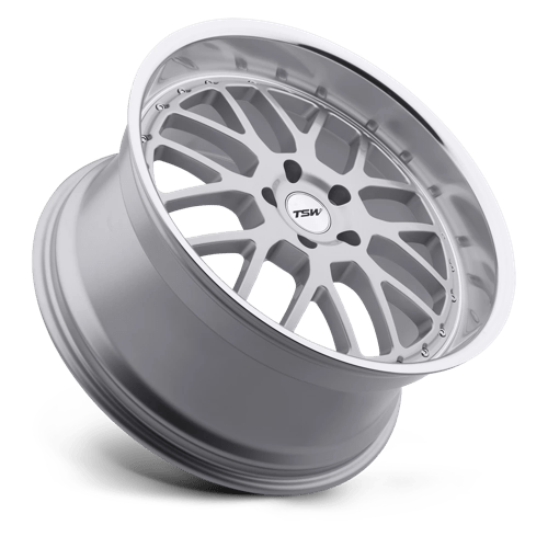 20" TSW VALENCIA SILVER W/ MIRROR CUT LIP 5X120