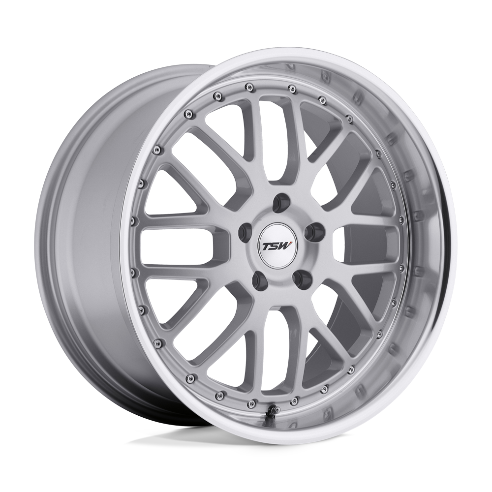 20" TSW VALENCIA SILVER W/ MIRROR CUT LIP 5X120