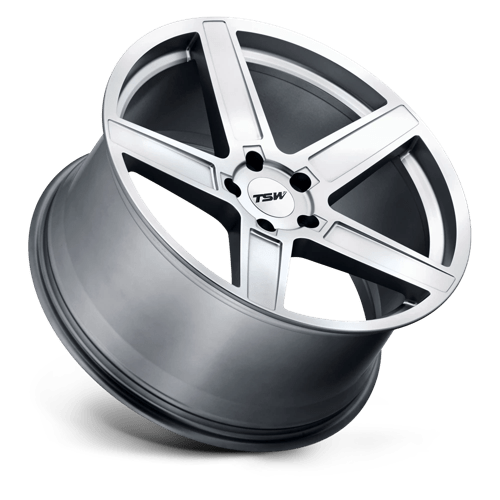 18" TSW ASCENT MATTE TITANIUM SILVER 5X112