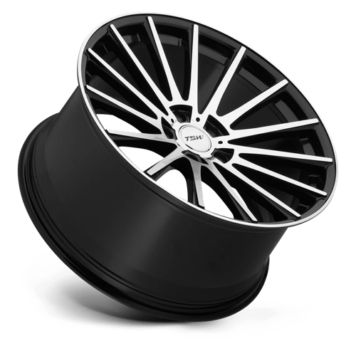 19" TSW CHICANE GLOSS BLACK W/ MIRROR CUT FACE 5X112