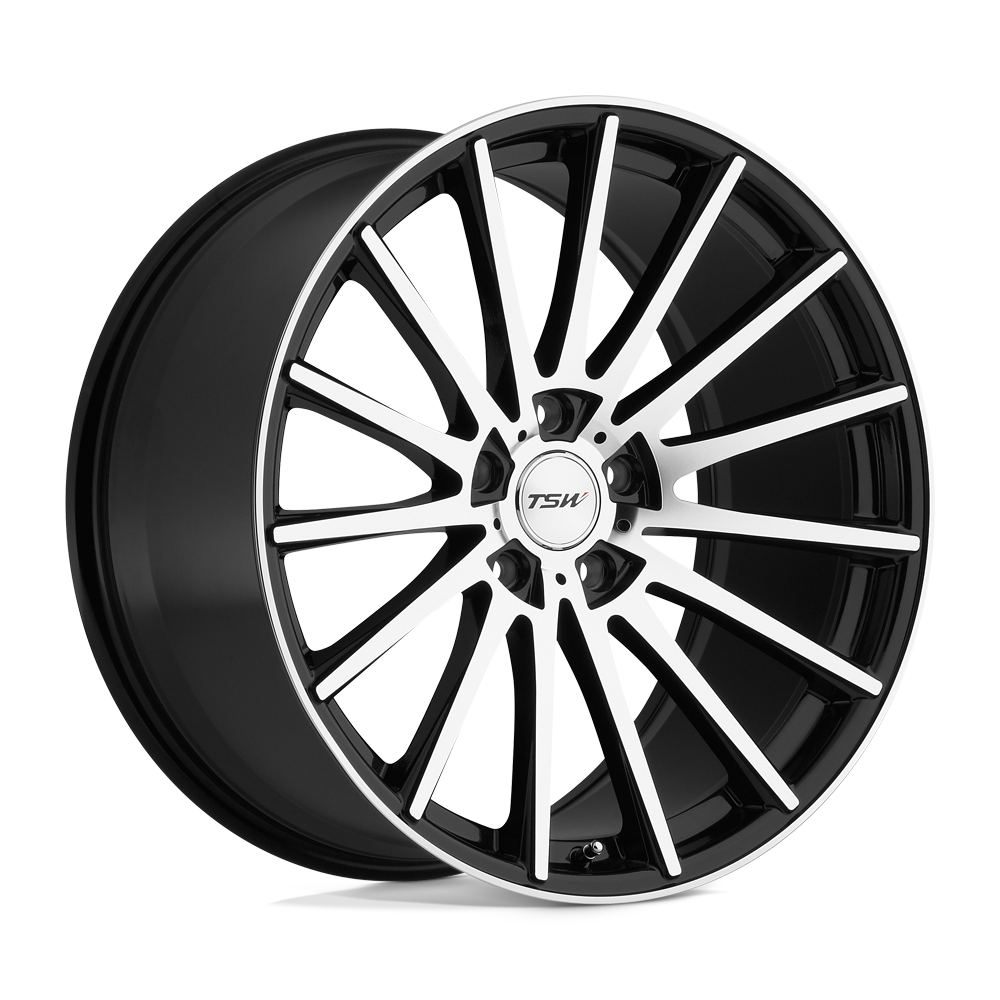 19" TSW CHICANE GLOSS BLACK W/ MIRROR CUT FACE 5X112