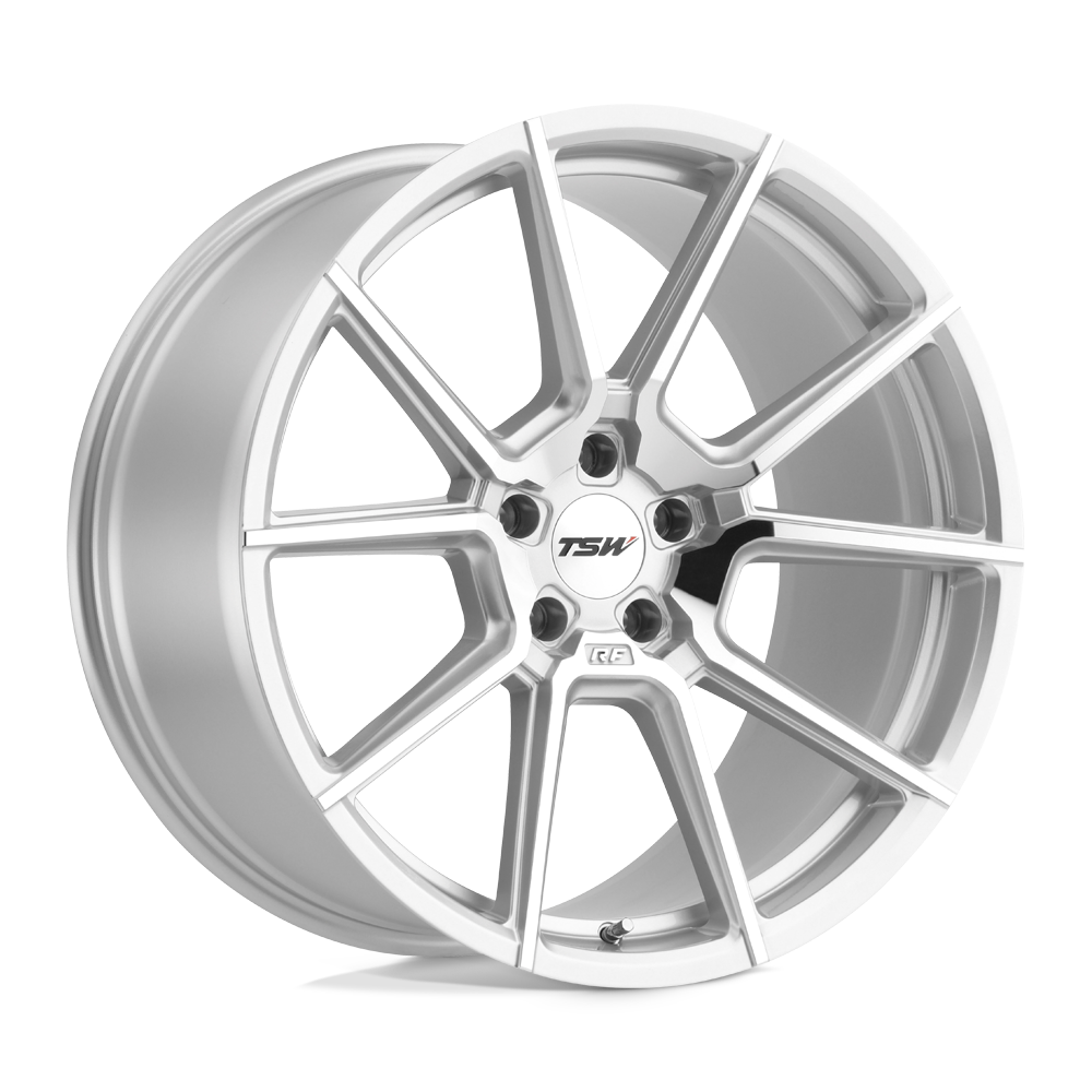 21X10 TSW CHRONO SILVER W/ MIRROR CUT FACE 5X112