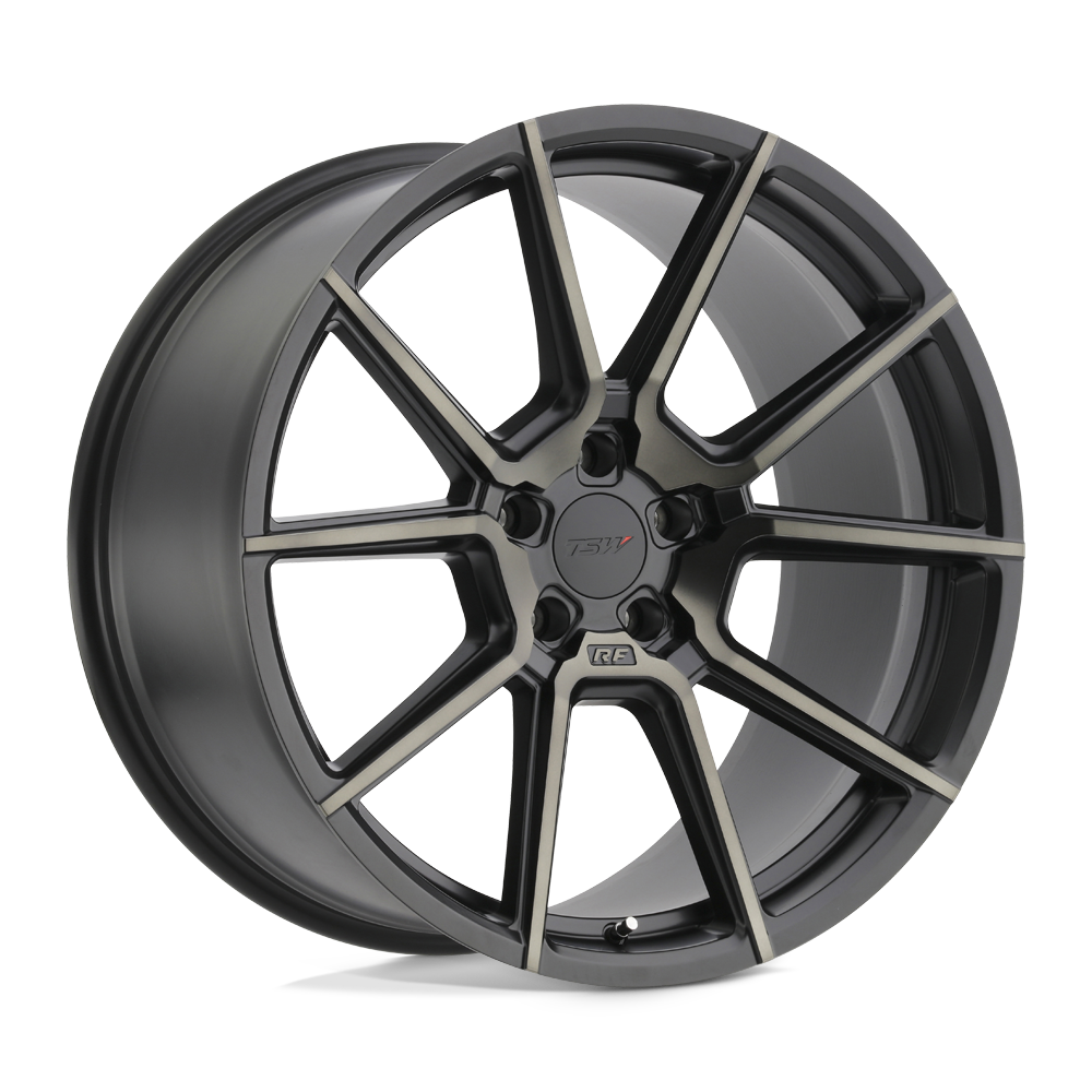 19" TSW CHRONO MATTE BLACK W/ MACH DARK FACE 5X120