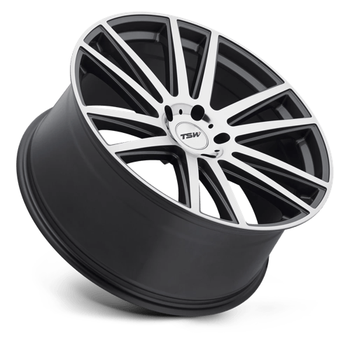 22" TSW GATSBY GUNMETAL W/ MIRROR CUT FACE 5X120