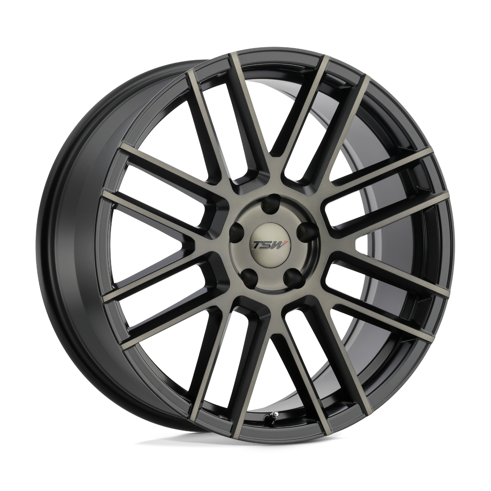 22" TSW MOSPORT MATTE BLACK W/ MACH DARK FACE 5X114.3
