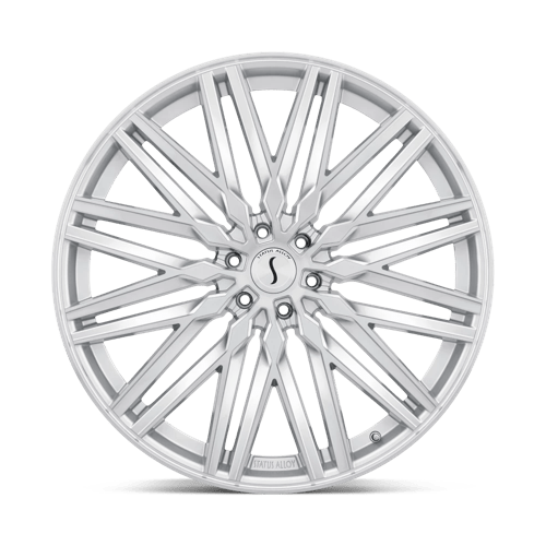 20" Status ADAMAS SILVER W/ MIRROR CUT FACE 6X139.7