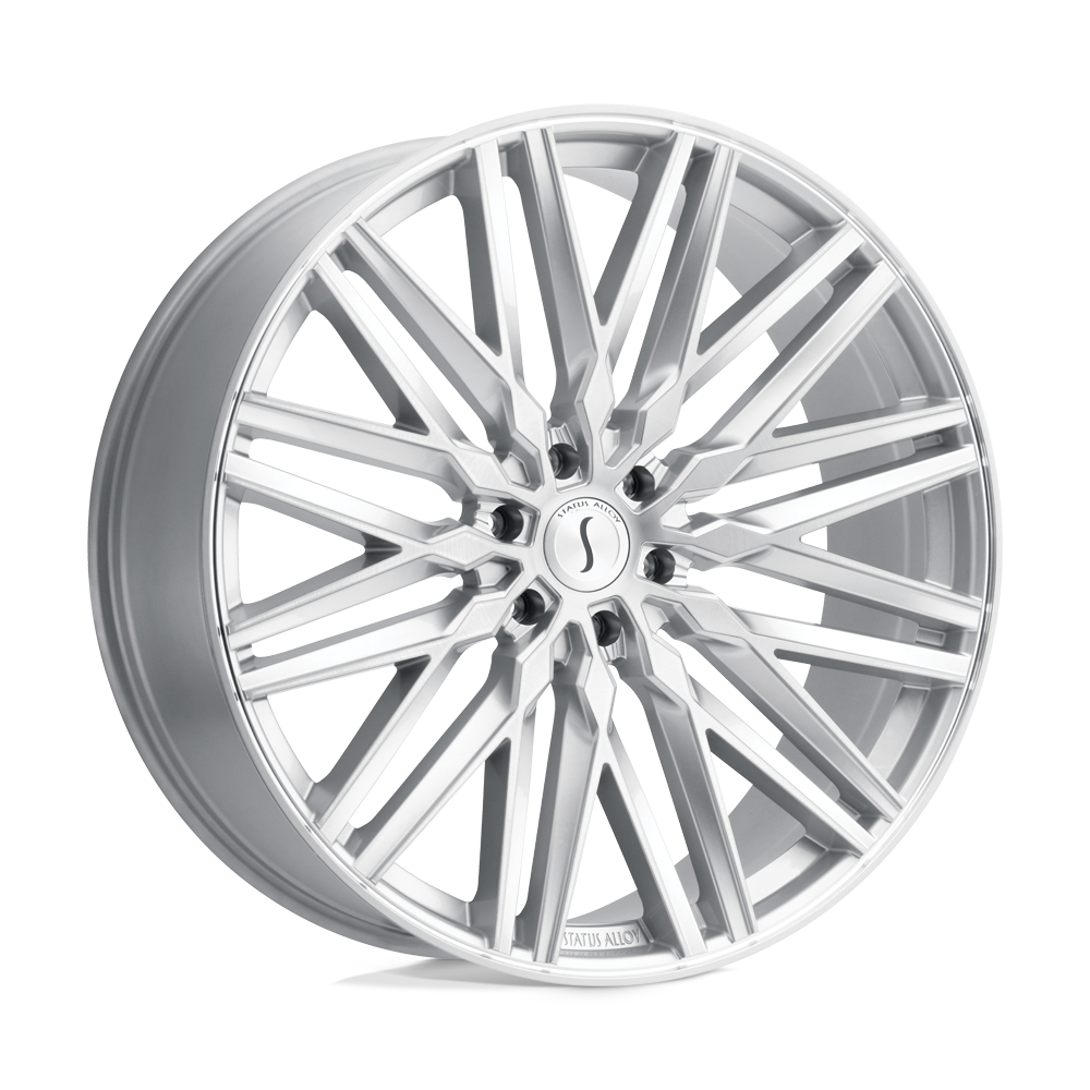 20" Status ADAMAS SILVER W/ MIRROR CUT FACE 6X139.7