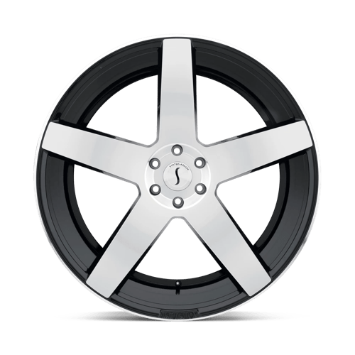 22" Status EMPIRE GLOSS BLACK W/ MACHINED FACE 5X120