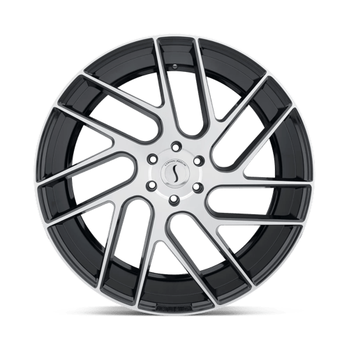 22" Status JUGGERNAUT GLOSS BLACK W/ MACHINED FACE 5X112