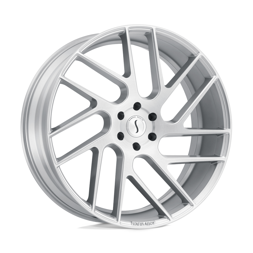 20X9 Status JUGGERNAUT SILVER W/ BRUSHED MACHINED FC 5X139.7