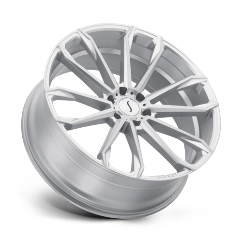 22" Status MASTADON SILVER W/ BRUSHED MACHINED FC 6X139.7