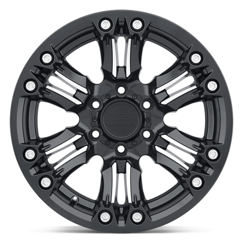 20" Black Rhino Hard Alloys ASAGAI MATTE BLACK & MACHINED 6X135