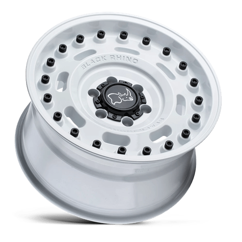 20" Black Rhino Hard Alloys AXLE GLOSS WHITE 5X130