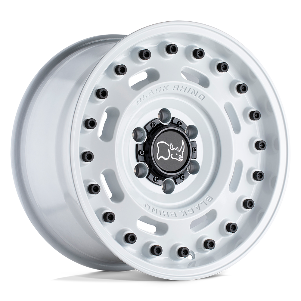 17" Black Rhino Hard Alloys AXLE GLOSS WHITE 6X139.7