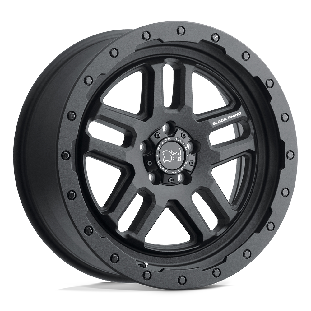 20" Black Rhino Hard Alloys BARSTOW TEXTURED MATTE BLACK 5X127