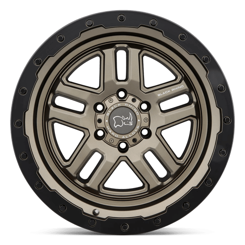 20" Black Rhino Hard Alloys BARSTOW MATTE BRONZE W/ M-BLACK RING 5X127