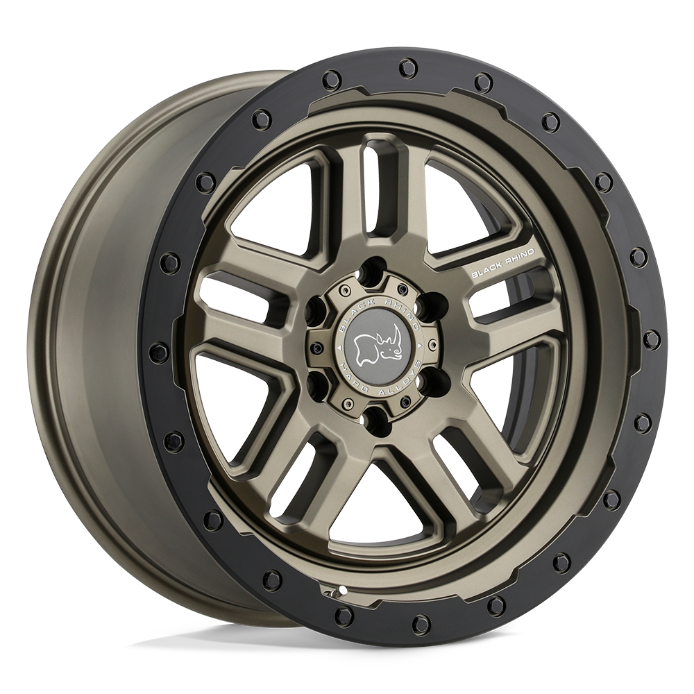 20" Black Rhino Hard Alloys BARSTOW MATTE BRONZE W/ M-BLACK RING 6X139.7