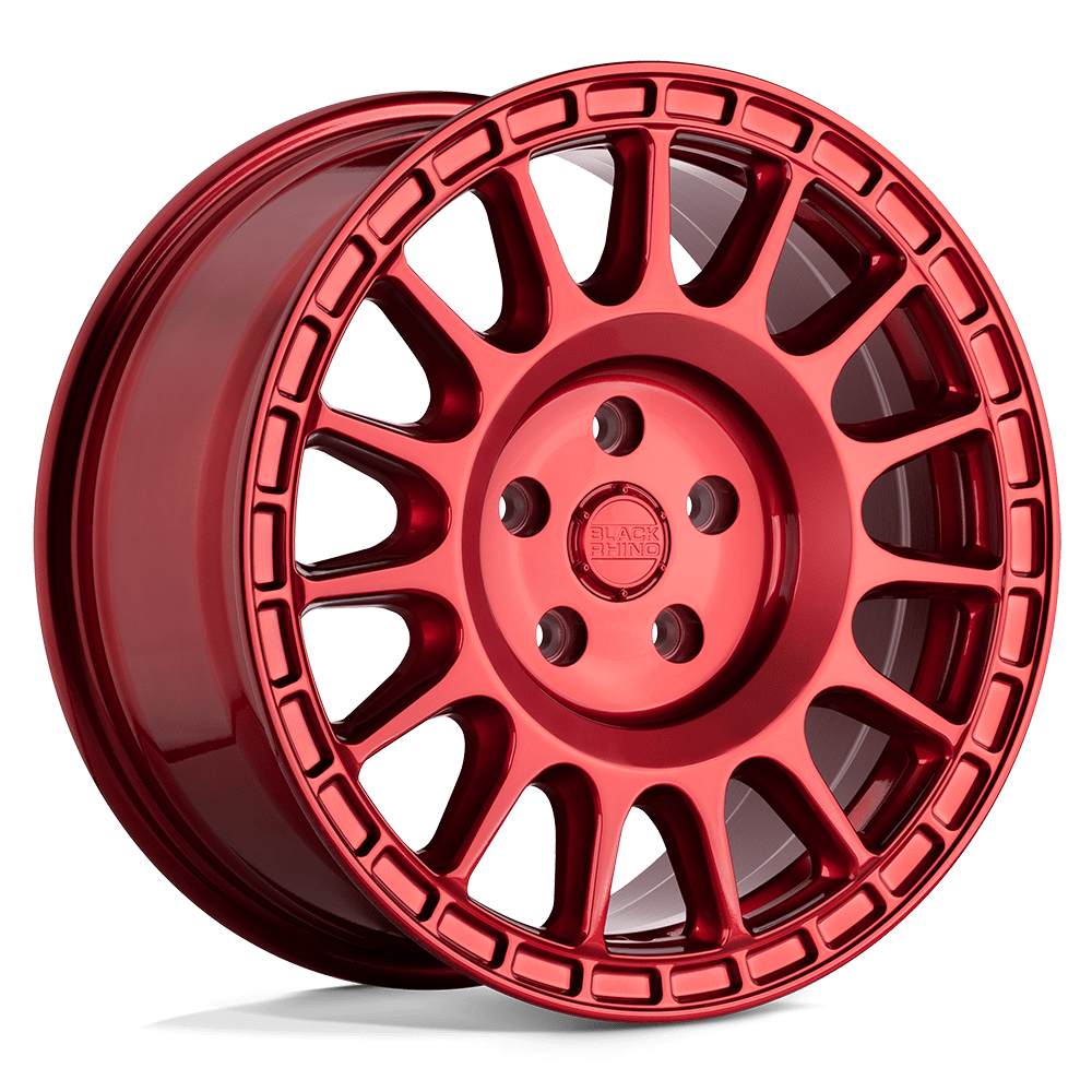 15" Black Rhino Hard Alloys SANDSTORM CANDY RED 5X100