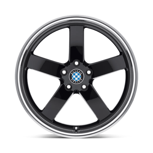 22X10.5 Beyern RAPP GLOSS BLACK W/ MIRROR CUT LIP 5X120