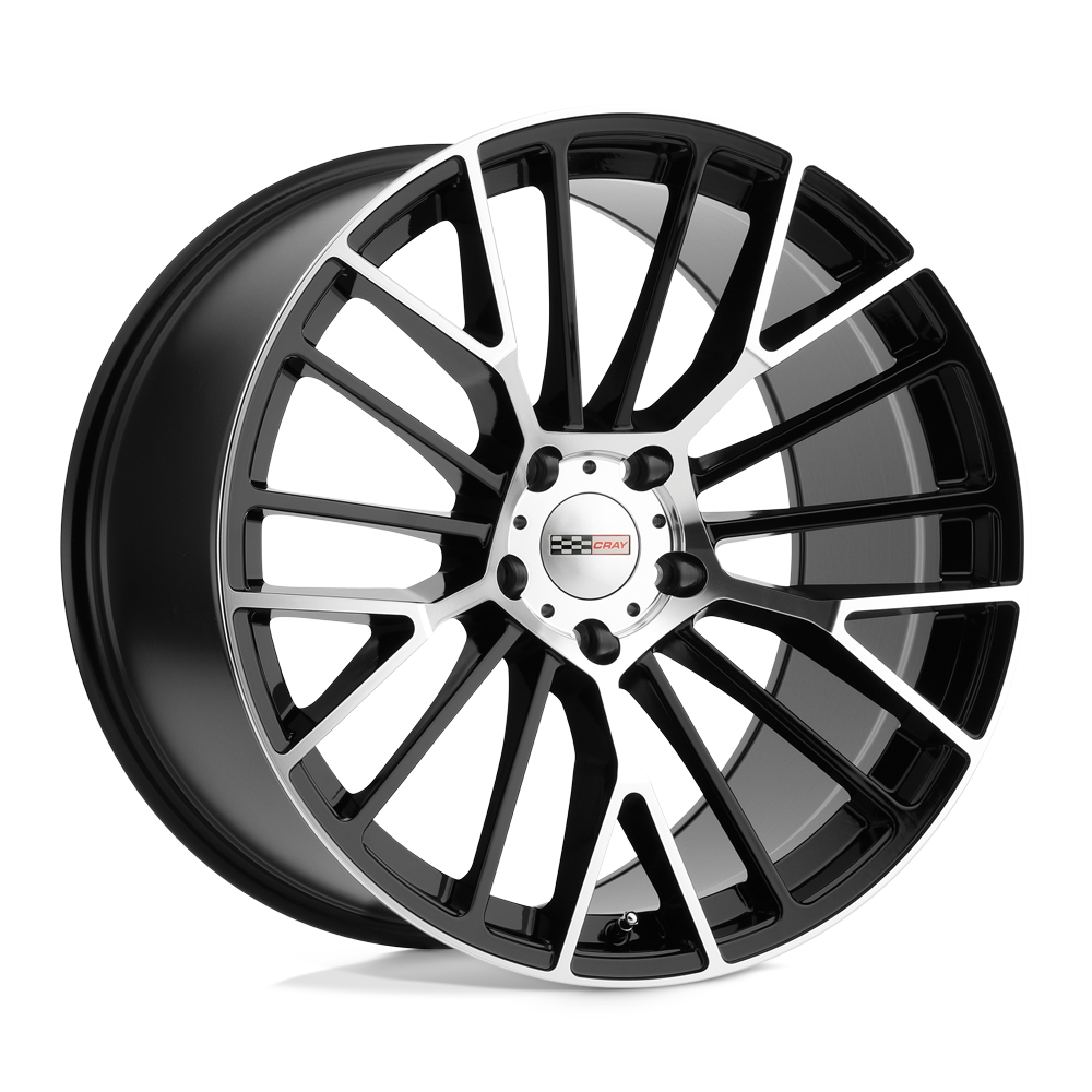 20X11 Cray ASTORIA GLOSS BLACK W/ MIRROR CUT FACE 5X120.65