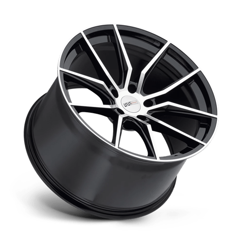 19X11 Cray SPIDER GLOSS BLACK W/ MIRROR CUT FACE 5X120.65
