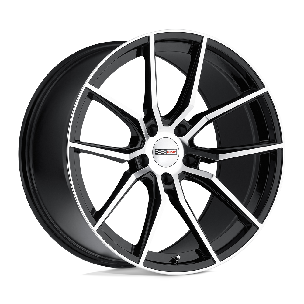 19" Cray SPIDER GLOSS BLACK W/ MIRROR CUT FACE 5X120.65