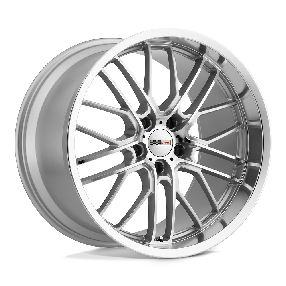 19" Cray EAGLE SILVER W MIRROR CUT FACE & LIP 5X120.65