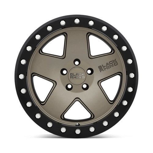 20X9.5 Black Rhino Hard Alloys CRAWLER MATTE BRONZE W/ BLACK RING 5X127