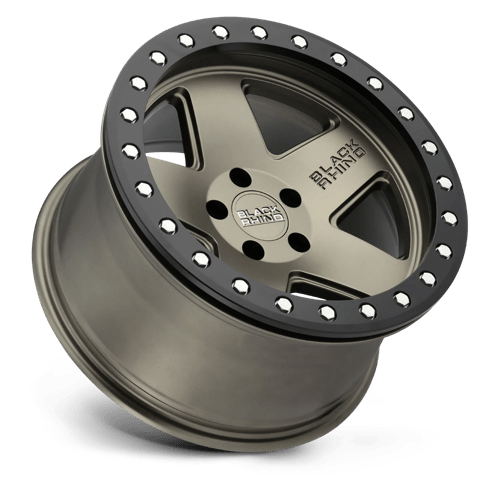 20" Black Rhino Hard Alloys CRAWLER MATTE BRONZE W/ BLACK RING 5X127