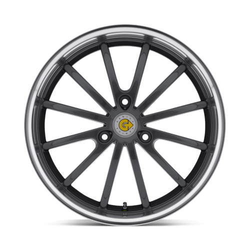 15X5.5 Genius DARWIN GUNMETAL W/ MIRROR CUT LIP 3X112