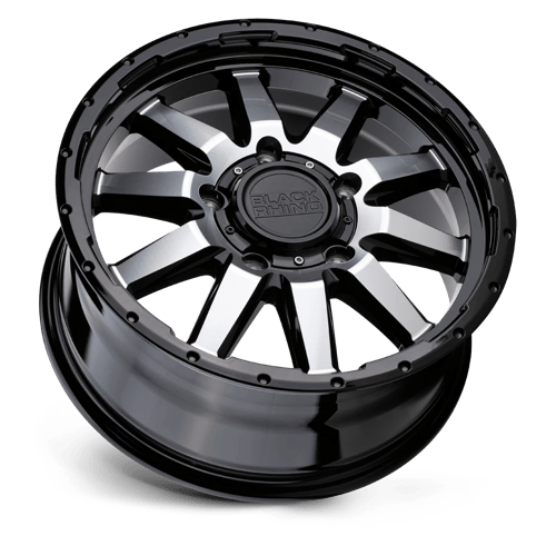 18" Black Rhino Hard Alloys EXCURSION GLOSS BLACK W/ MIRROR FACE 6X139.7