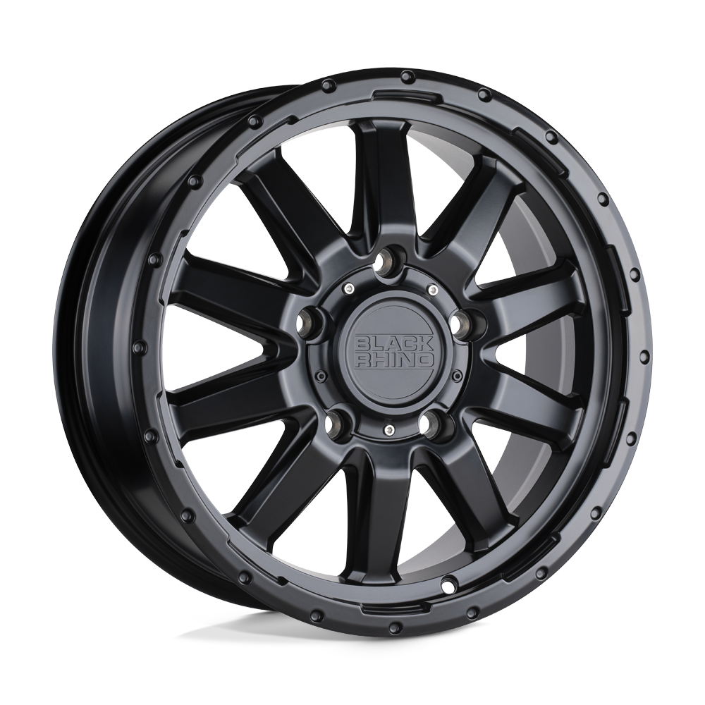 17" Black Rhino Hard Alloys EXCURSION MATTE BLACK 6X139.7