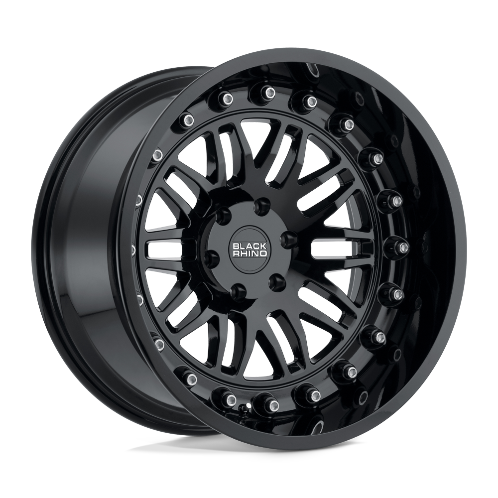 18" Black Rhino Hard Alloys FURY GLOSS BLACK 5X150