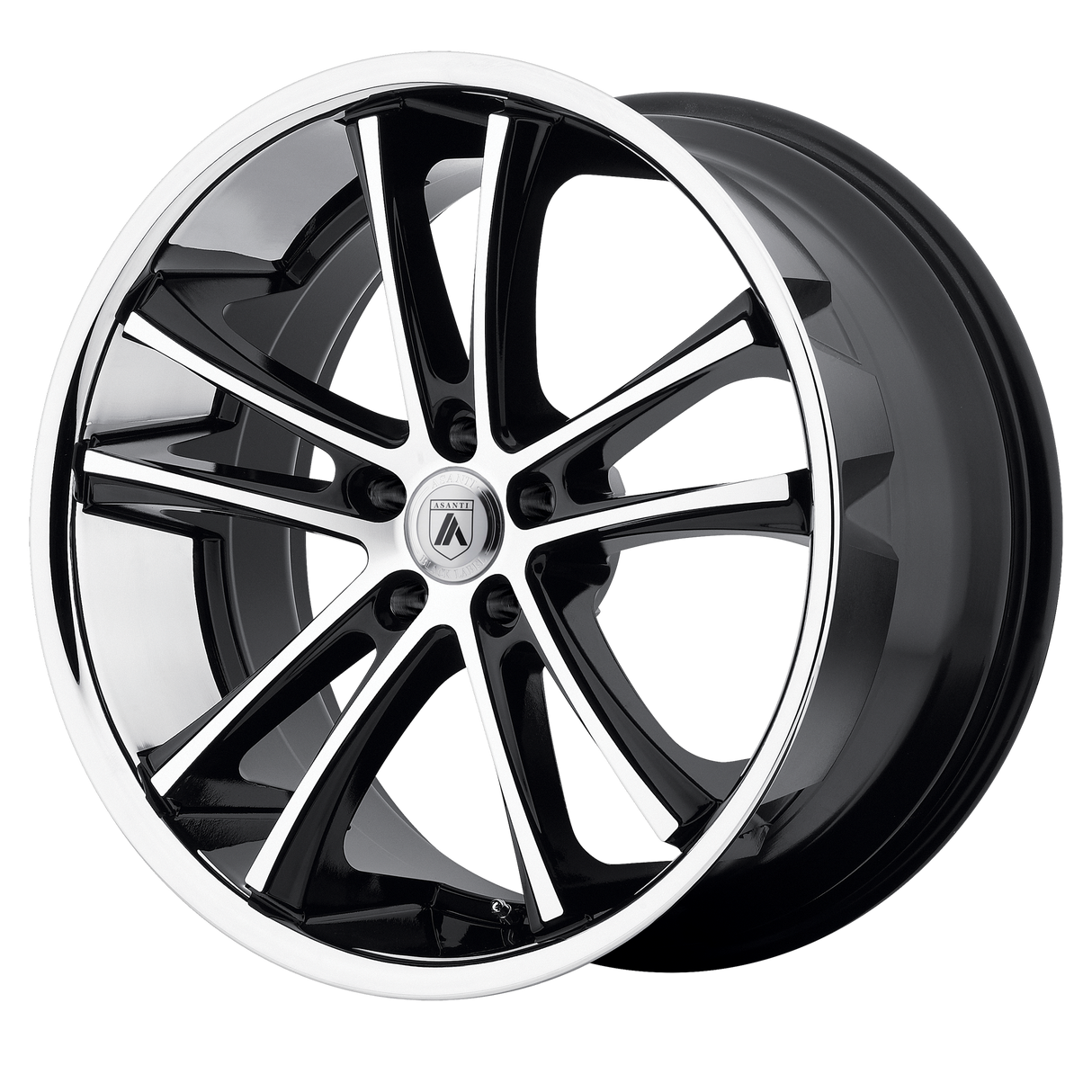 20X8.5 Asanti Black ABL-1 PEGASI MACHINED FACE W/ SS LIP 5X114.3
