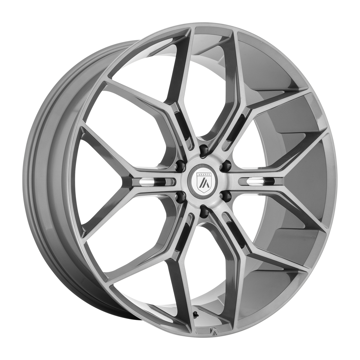 22X9.5 Asanti Black ABL-38 MONARCH TRUCK TITANIUM BRUSHED 6X139.7