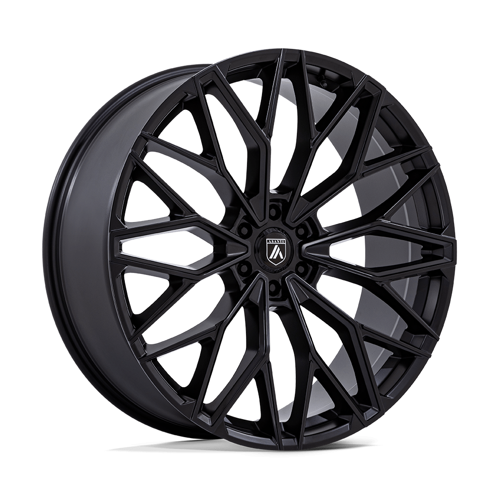 24X10 Asanti Black AB050 MOGUL 6 MATTE BLACK 6X135