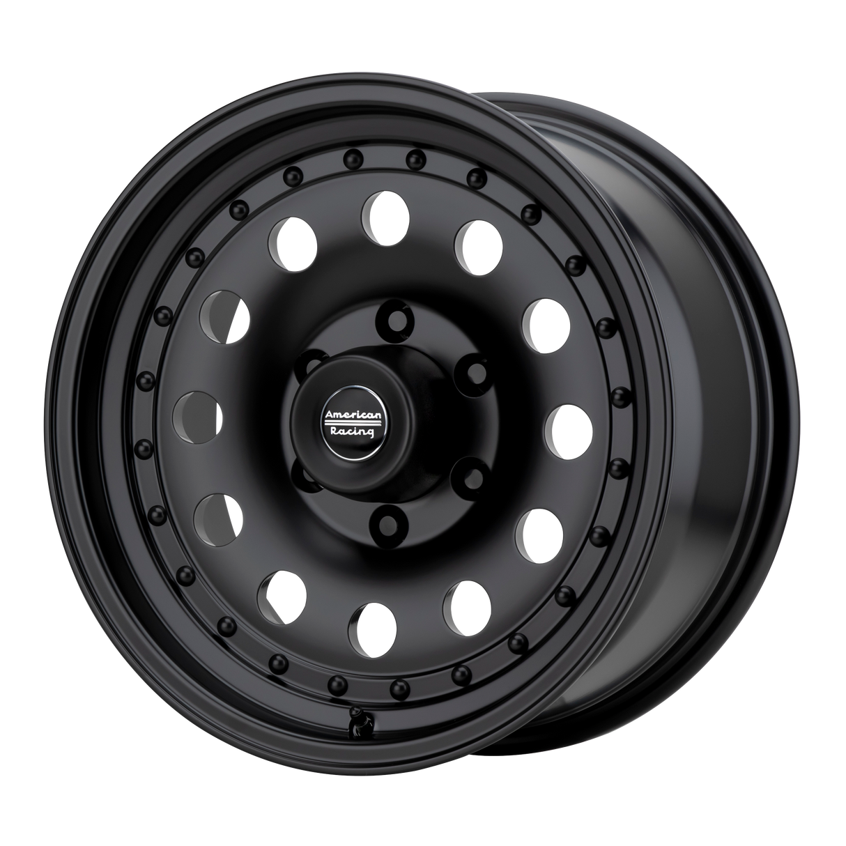 14X7 American Racing AR62 OUTLAW II SATIN BLACK 4X108