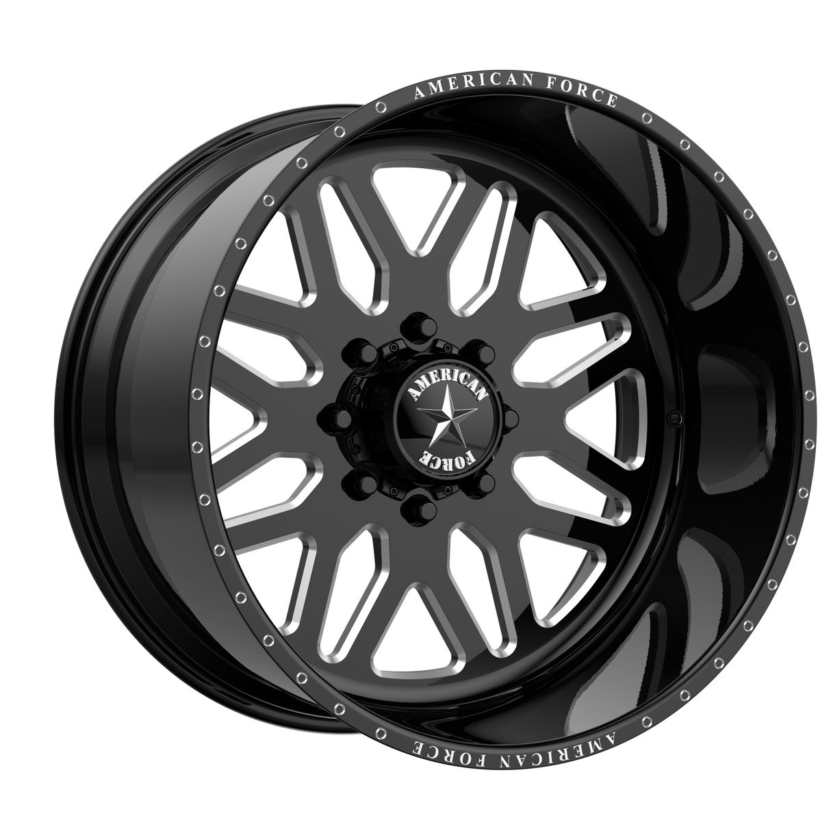 24X11 American Force AFW TRAX GLOSS BLACK 8X165.1