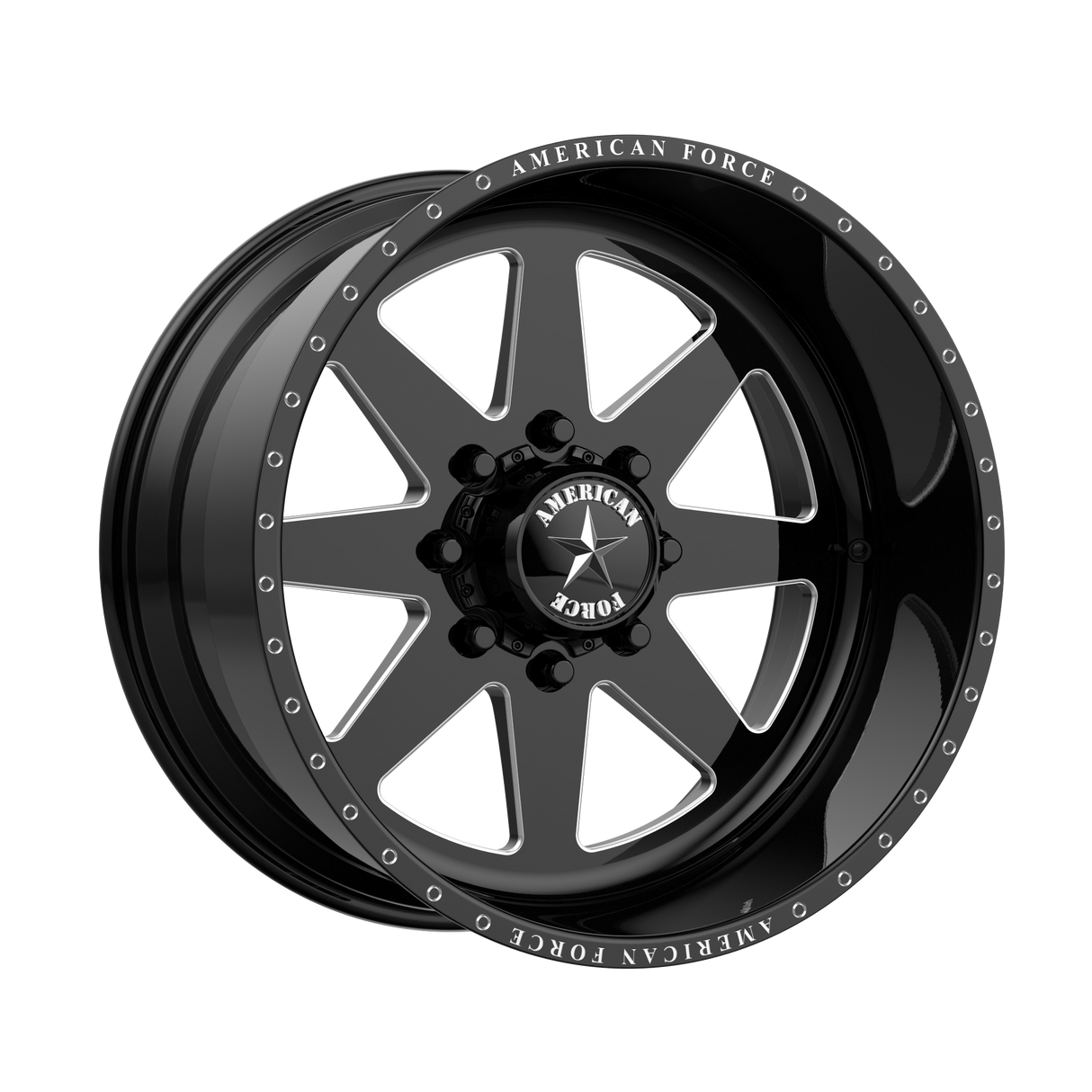 24X12 American Force AFW INDEPENDENCE GLOSS BLACK 8X165.1