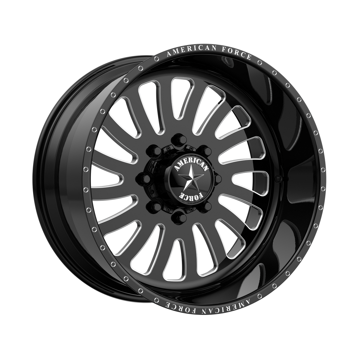 24X12 American Force AFW OCTANE GLOSS BLACK 8X170