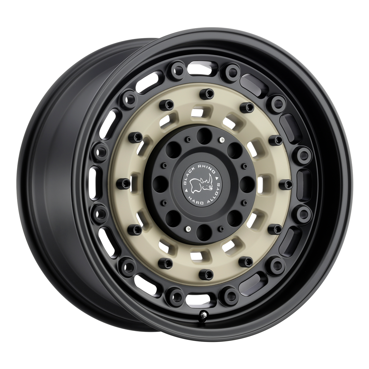 18X9.5 Black Rhino Hard Alloys ARSENAL DESERT SAND BLACK 5X114.3/5X127