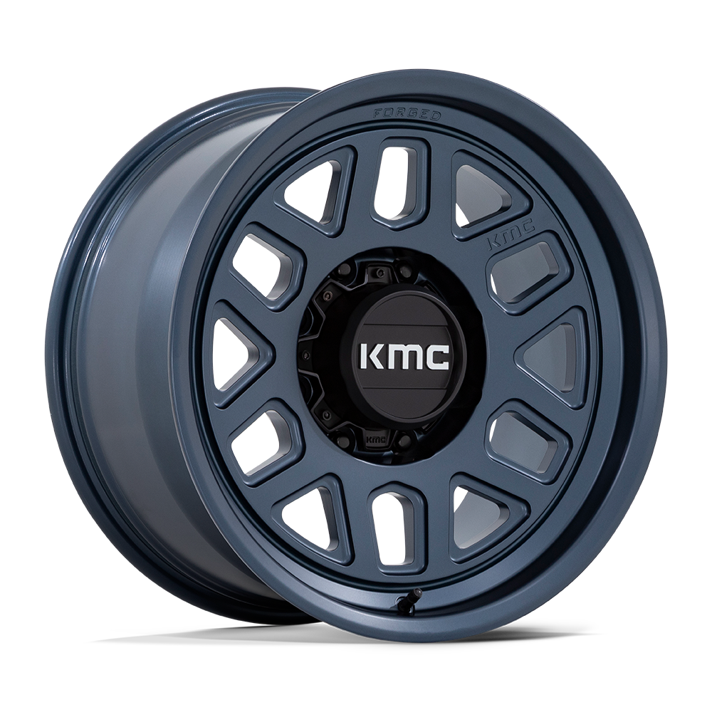 18X9 KMC KM451 MESA FORGED MONOBLOCK METALLIC BLUE 8X165.1