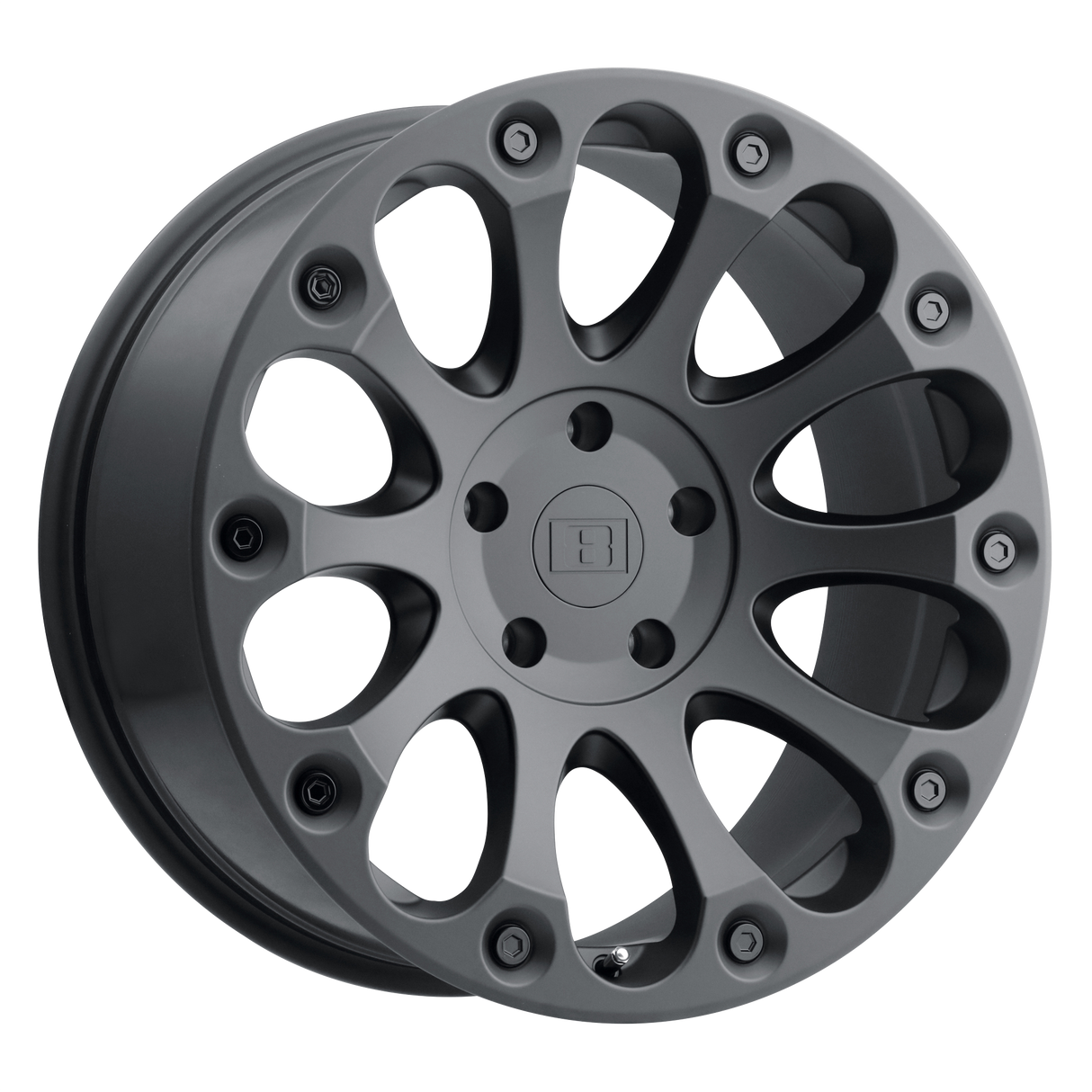 15" Level 8 IMPACT MATTE BLACK 5X127