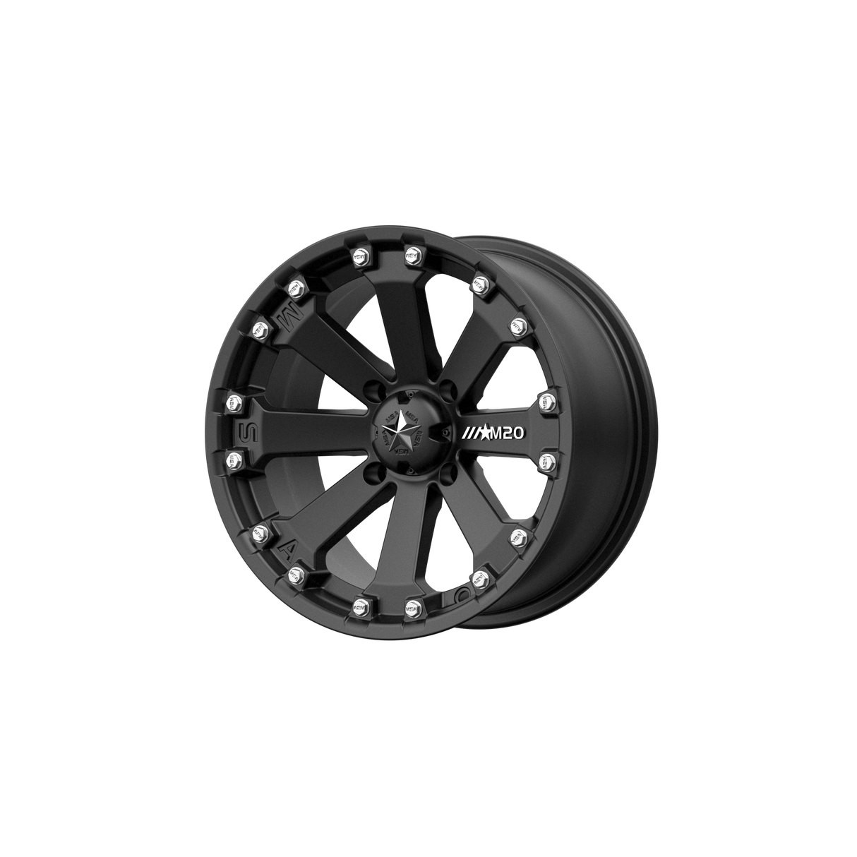16X7 MSA Offroad Wheels M20 KORE MATTE BLACK 4X156